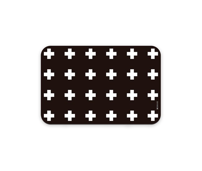 Pack 2 manteles individuales Cruces Negro