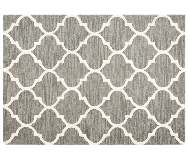 Beliani Alfombra de pelo corto YALOVA 160x230 Gris