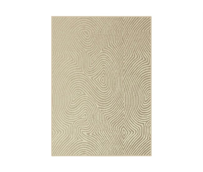 Alfombra polipropileno 150X210cm ESPIRAL Marfil