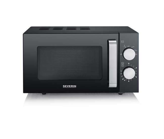 Microondas con temporizador de 20 L. SEVERIN, MW 7761, 800 W Negro