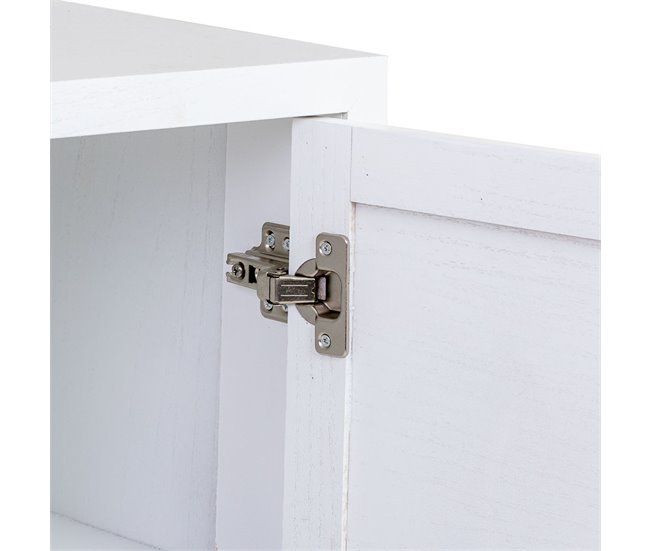 Aparador de madera y metal Blanco