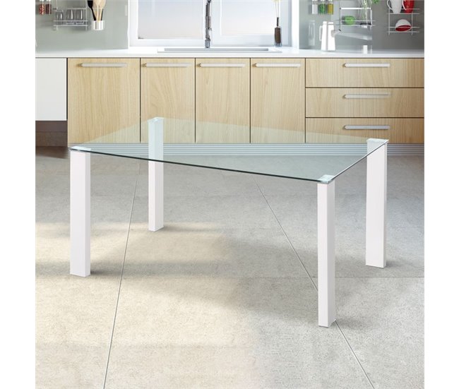 Mesa de comedor Valya 150x90 Transparente