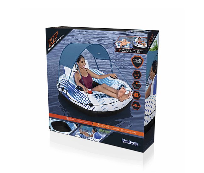 Rueda Hinchable Rapid Rider Blanco