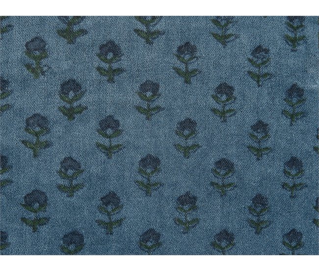 Beliani Cojín decorativo RIBES Azul