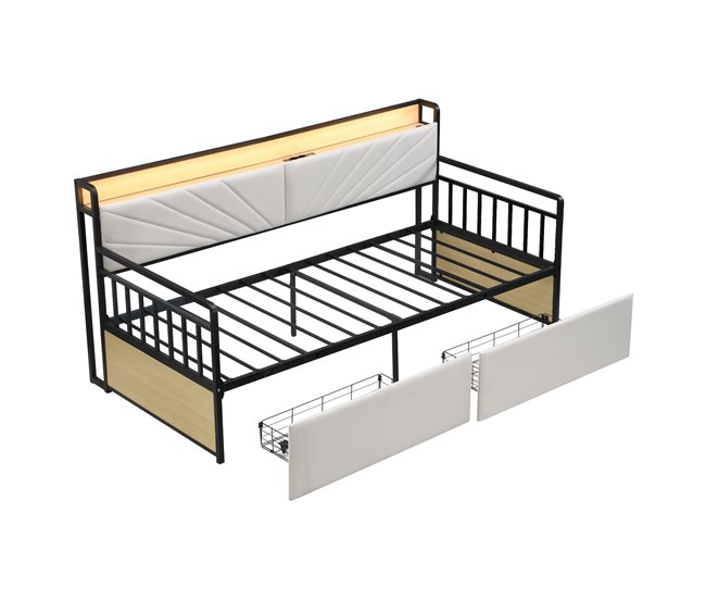 Camas individuales 104x206 Beige