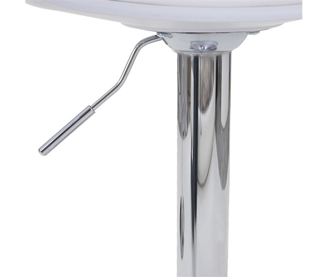 2x taburetes de bar taburete giratorio con base sintética Gris