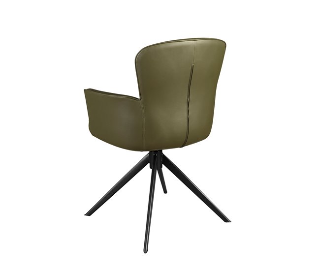 ANGEL CERDA Silla giratoria polipiel Verde