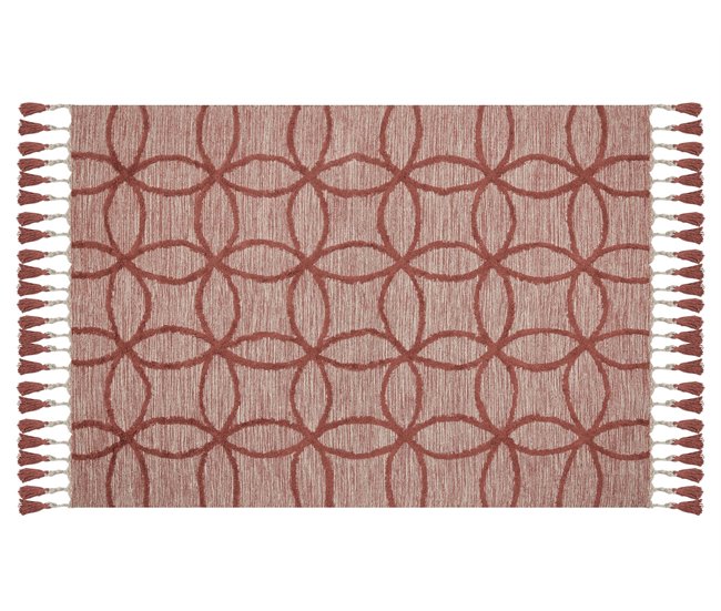 Beliani Alfombra de pelo corto KIRSEHIR 140x200 Rojo