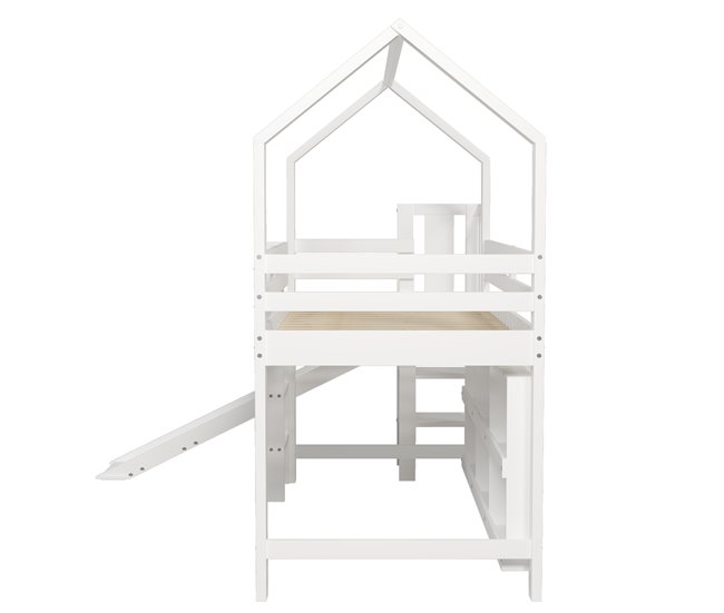 Cama alta para niños Blanco