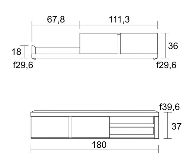 Mueble de Salón IDEM  - Módulos de Comedor - Mueble TV Salón - Conjunto de Muebles Blanco/ Beige