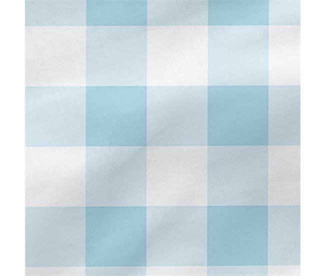 Vichy blue Bajera cuna Azul