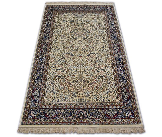 Alfombra de jacquard WINDSOR 12806 Franjas 120x170 Beige