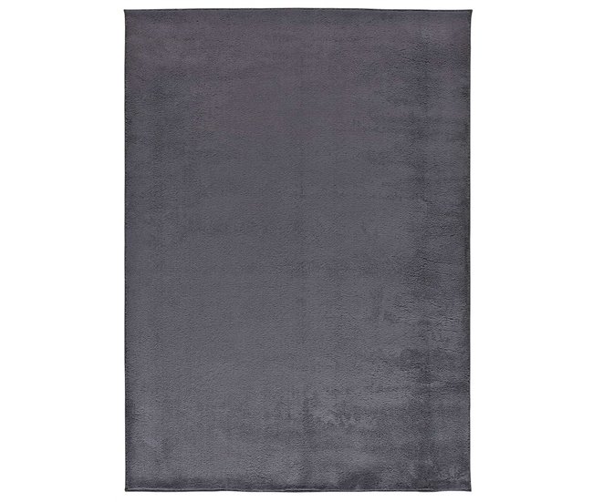 Alfombra lisa lavable CORALINE - ATTICGO 120x170 Antracita