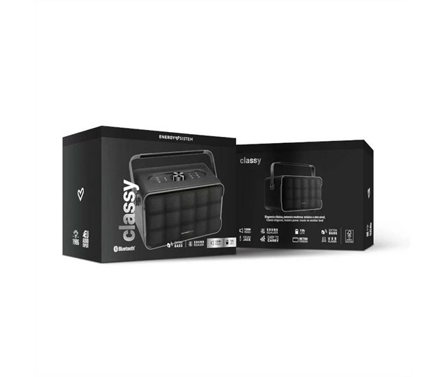 Altavoz Bluetooth Portátil Classy Negro