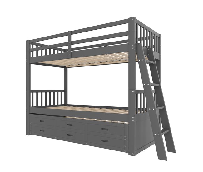 Cama litera 95x244 Gris