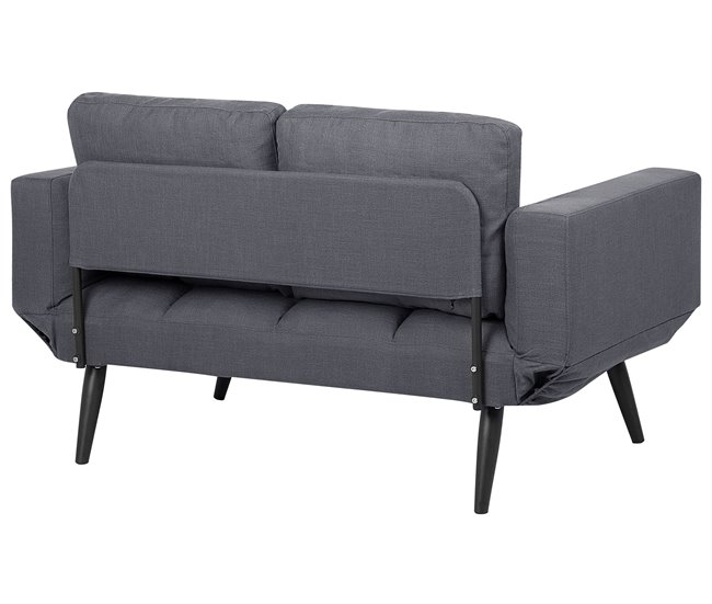 Beliani Sofá de 2 plazas Poliéster BREKKE Azul Marino