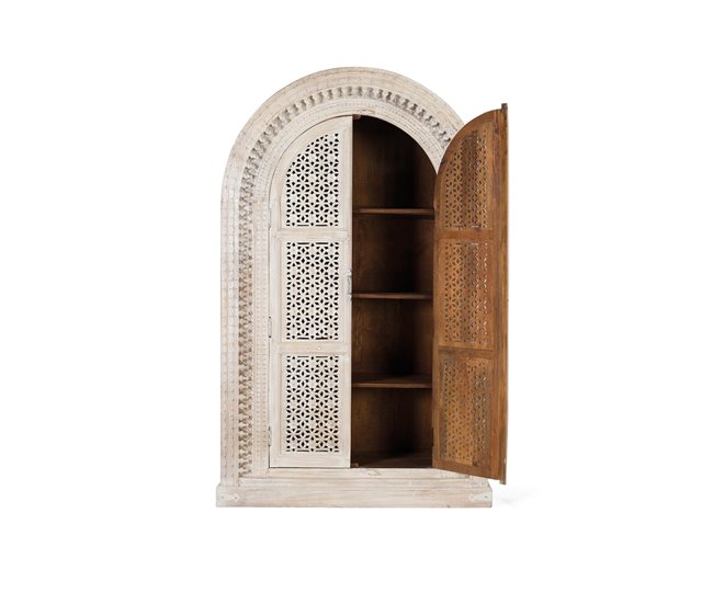 Mueble de madera de mango  .GINER Y COLOMER Blanco