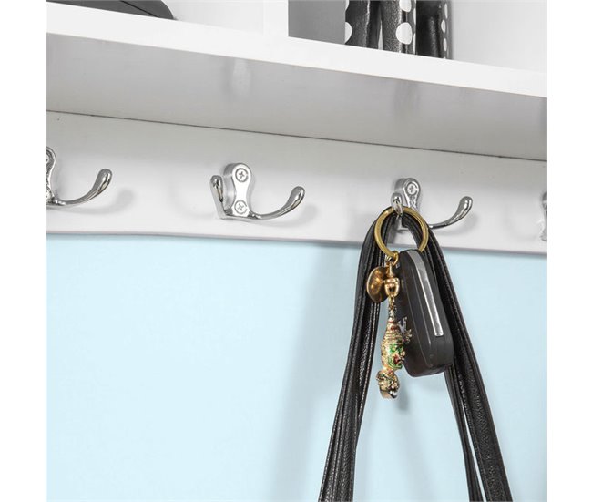 Estantes de pared con 3 compartimentos FRG48-W SoBuy Blanco