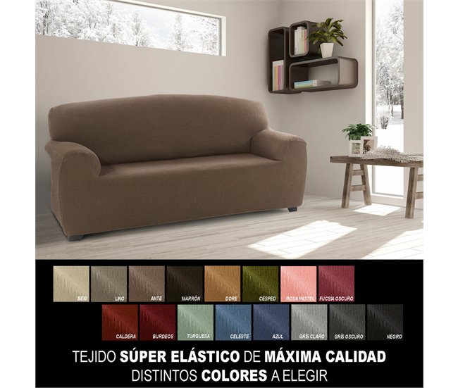 Funda para Sofá Romeo 4 plazas Marron Claro