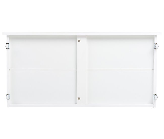 Beliani Conjunto de 2 cajones de cama Madera de pino CRONAT Blanco