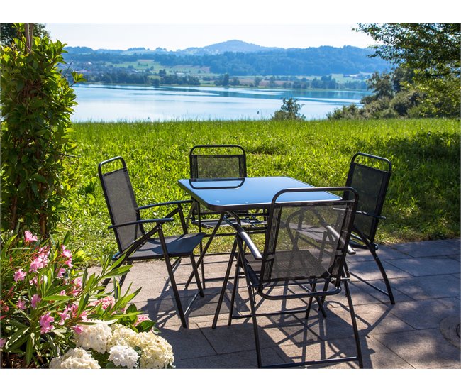 Beliani Conjunto de comedor LIVO Negro