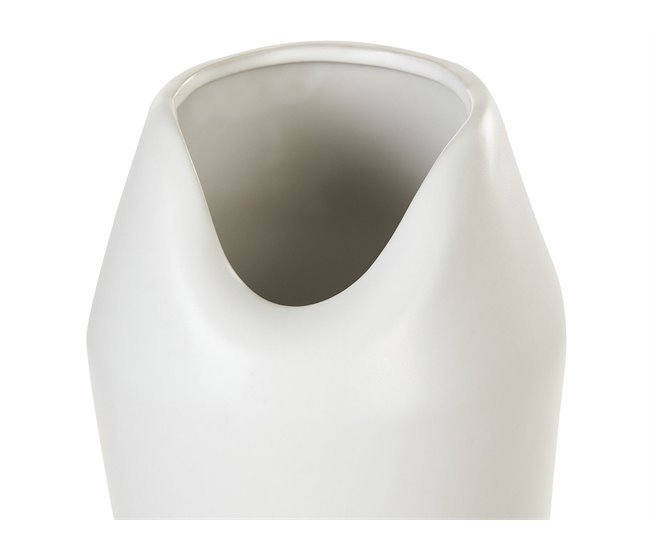 Beliani Jarrón decorativo APAMEA Blanco