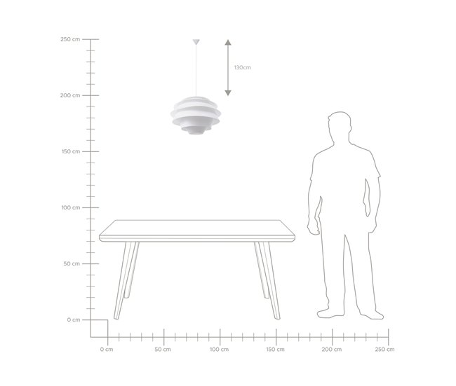 Beliani Lámpara colgante CONGO Blanco