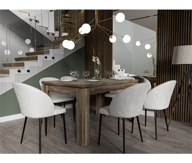Mesa de comedor extensible VERONA roble Roble