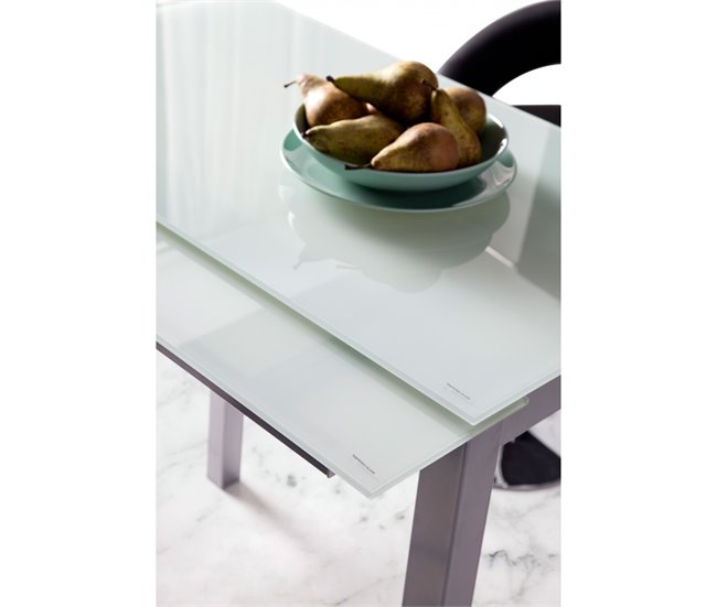 Mesa de Cocina Alta Extensible - Modelo LONDRES 95x55 Blanco