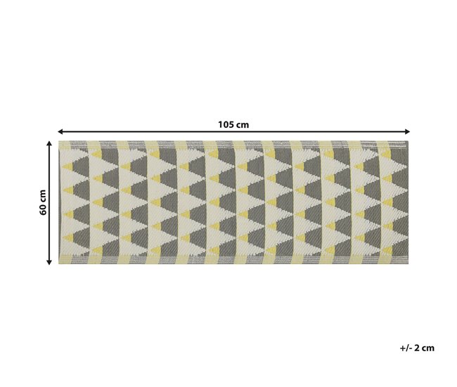 Beliani Alfombra de pelo corto HISAR 60x105 Gris