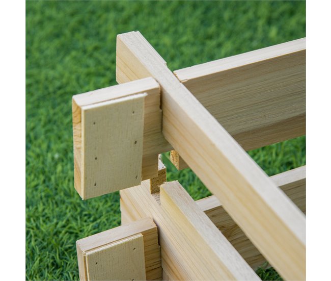 Arriate de Madera Madera de Abeto Outsunny Marron
