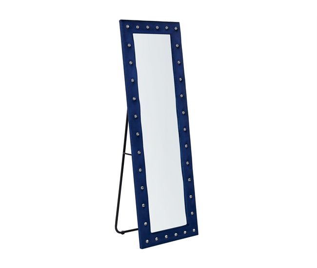 Beliani Espejo de pie ANSOUIS 50x33 Azul Marino