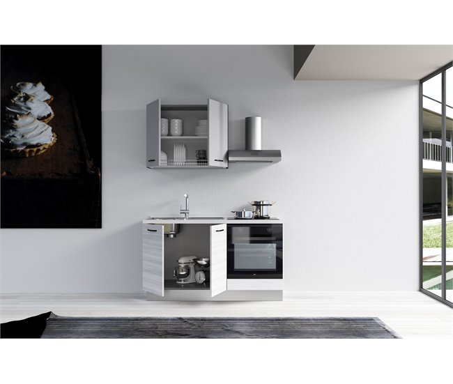 Cocina GILDA 2.0 Izquierda Blanco/ Gris