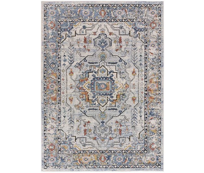 Alfombra de estilo étnico MABEL - ATTICGO 140x200 Gris