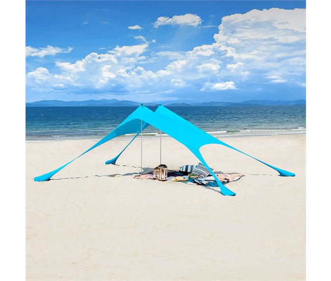 Tienda De Playa Lycra OZT01-HB SoBuy Azul Claro