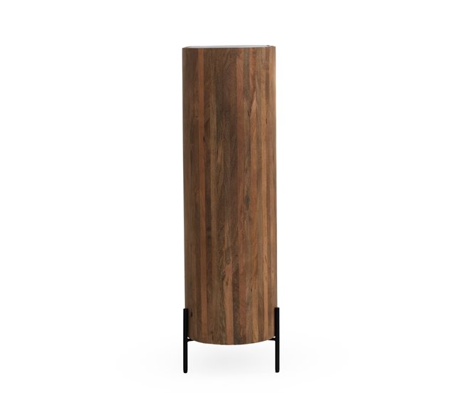 Aparador alto forma elíptica 2 puertas madera de mango Madera
