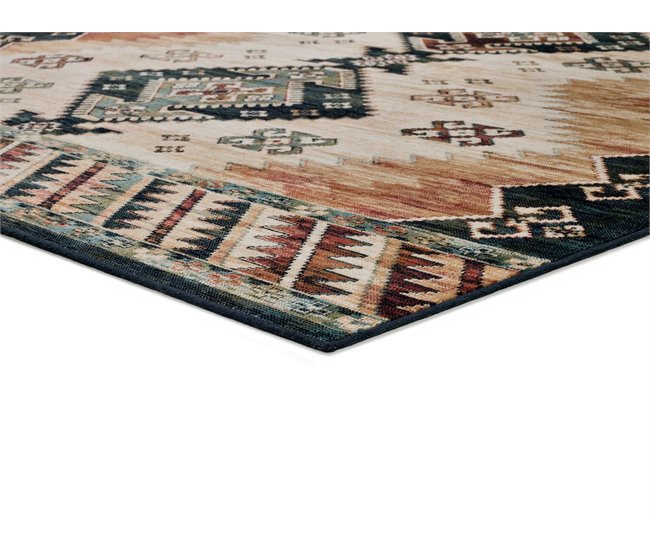 Alfombra de estilo étnico en viscosa ANTALIA - ATTICGO 160x230 Multicolor
