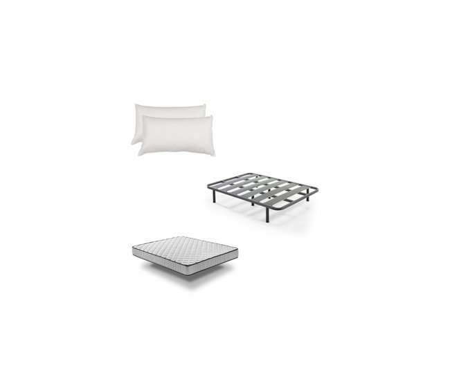 Pack Somier CHA + Colchón PRO Nature + REGALO Almohada de Fibra 