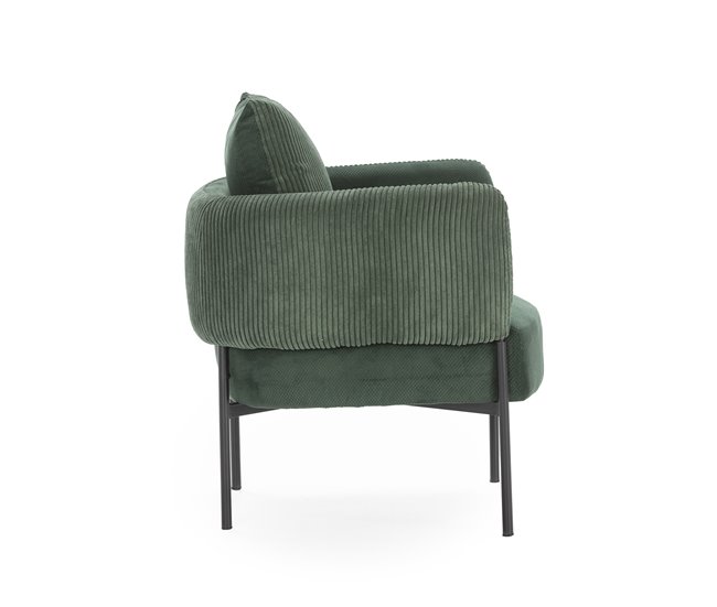 Sillón ARUNI tapizado en tela Verde
