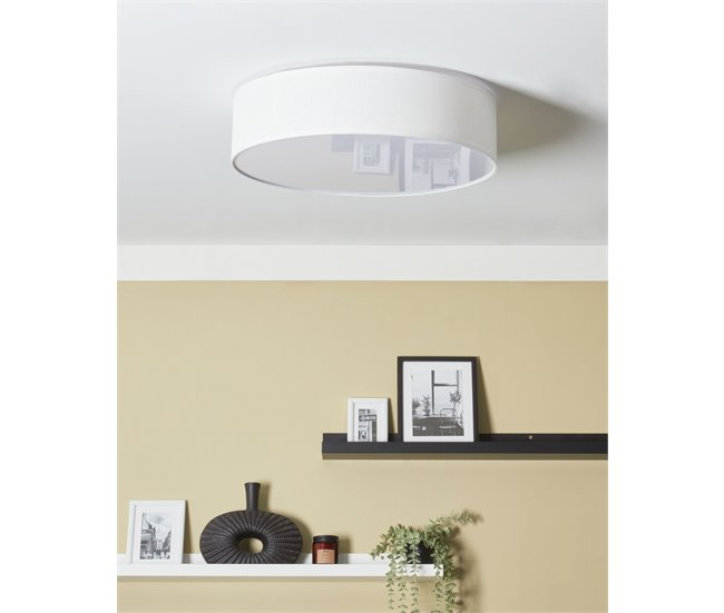 Beliani Lámpara de techo MAGNO Blanco