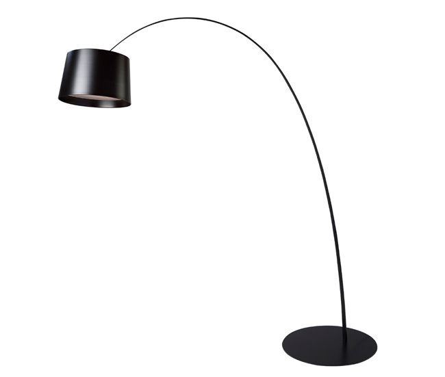 ANGEL CERDA Lámpara de pie regulable en acero negro Negro