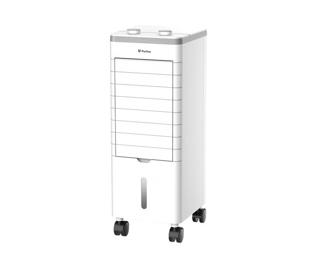 Climatizador Evaporativo compacto con lamas abatibles Blanco