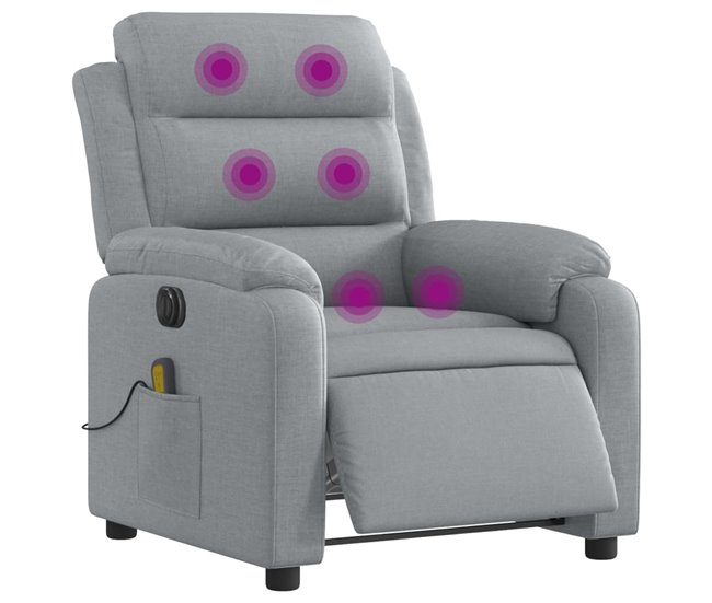 Sillón Reclinable De Masaje Eléctrico Beige