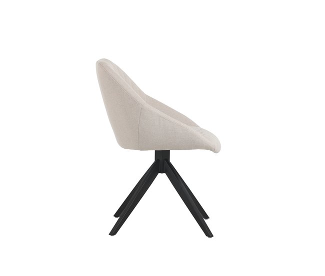 Silla comedor rotativa LLAVE Beige