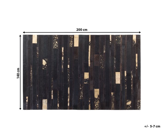 Beliani Alfombra de pelo corto ARTVIN 140x200 Marron
