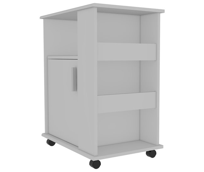 Armario inferiror Lower para microondas en melamina con gabinete Blanco
