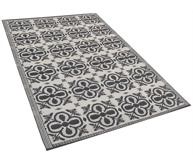 Beliani Alfombra de exterior NELLUR 120x180 Negro