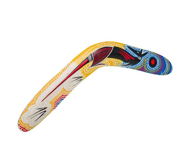 Boomerang de madera Multicolor