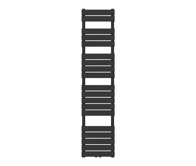 Radiador toallero mural Voss 801 W 19 lamas acero Negro