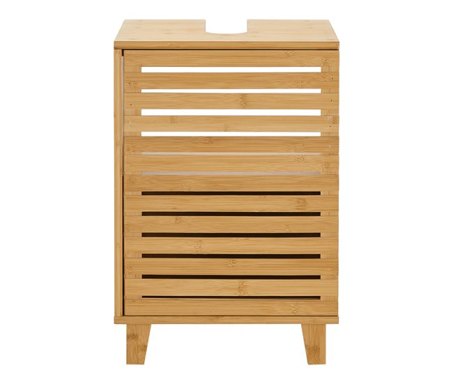 Mueble para debajo del lavabo Iveland con puerta 2 compartimentos Natural